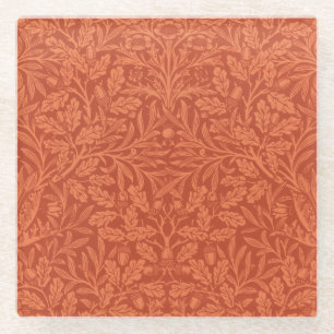 William Morris Acorn Wallpaper Nature Design Glasuntersetzer