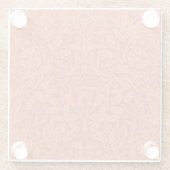 William Morris Acorn Wallpaper Nature Design Glasuntersetzer (Rückseite)