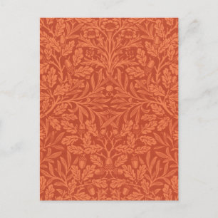 William Morris Acorn Wallpaper Nature Design Postkarte