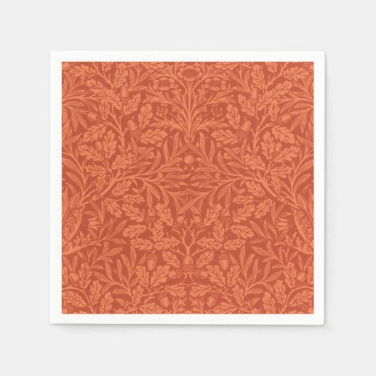 William Morris Acorn Wallpaper Nature Design Serviette (Vorderseite)