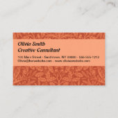 William Morris Acorn Wallpaper Nature Design Visitenkarte (Vorderseite)