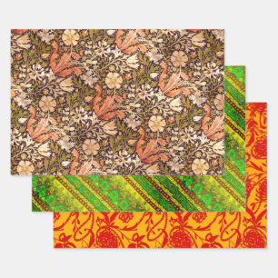 William Morris, Agra und Paisley Pearls Geschenkpapier Set