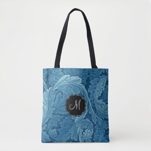 William Morris Akanthus mit Monogramm Tasche (Vorderseite)