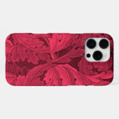 William Morris Akanthus-Muster Rot iPhone Hülle (Rückseite (Horizontal))