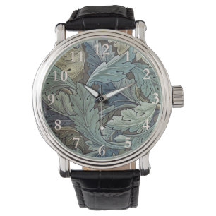 William Morris Akanthus Salbei-Blumen-Blumen- Bota Armbanduhr