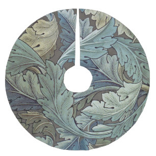 William Morris Akanthus Salbei-Blumen-Blumen- Bota Polyester Weihnachtsbaumdecke