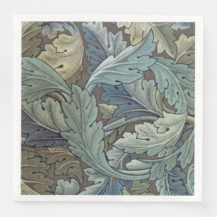 William Morris Akanthus Salbei-Blumen-Blumen- Bota Serviette