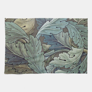 William Morris Akanthus Salbei-Blumen-Blumen Botan Geschirrtuch
