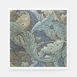 William Morris Akanthus Salbei Blumenblüte Botanik Serviette