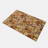 William Morris Akanthusblatt Herbstmuster Fußmatte (Schrägansicht)