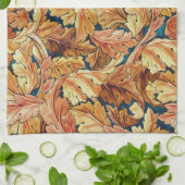 William Morris Akanthusblatt Herbstmuster Geschirrtuch (Gefaltet)