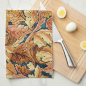 William Morris Akanthusblatt Herbstmuster Geschirrtuch (Viertel Falte)