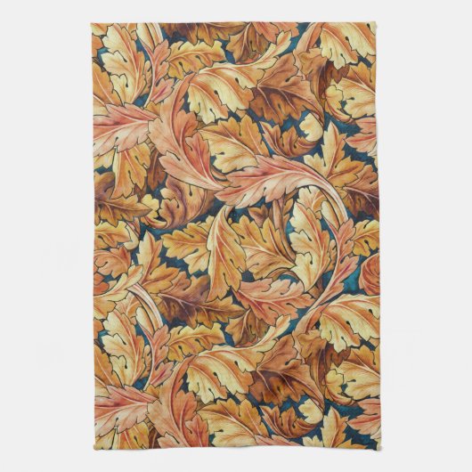 William Morris Akanthusblatt Herbstmuster Geschirrtuch (Vertikal)