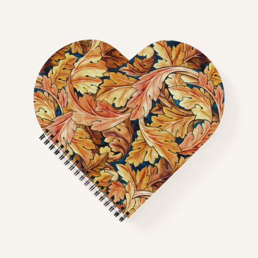 William Morris Akanthusblatt Herbstmuster Notizblock (Vorderseite)