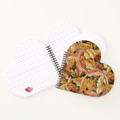 William Morris Akanthusblatt Herbstmuster Notizblock (Innenseite)