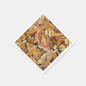 William Morris Akanthusblatt Herbstmuster Serviette (Ecke)
