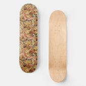 William Morris Akanthusblatt Herbstmuster Skateboard (Vorderseite)