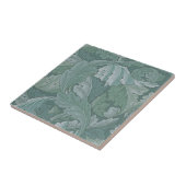William Morris Akanthusblatt Teal Blau Muster Fliese (Seite)