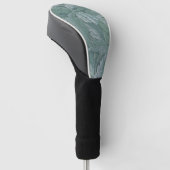 William Morris Akanthusblatt Teal Blau Muster Golf Headcover (angewinkelt)