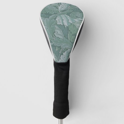 William Morris Akanthusblatt Teal Blau Muster Golf Headcover (Vorderseite)