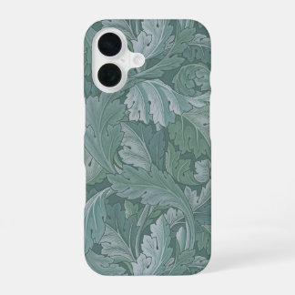 William Morris Akanthusblatt Teal Blau Muster iPhone 16 Hülle