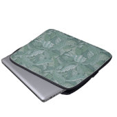 William Morris Akanthusblatt Teal Blau Muster Laptopschutzhülle (Vorne Knopf)