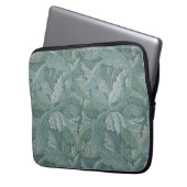 William Morris Akanthusblatt Teal Blau Muster Laptopschutzhülle (Vorderseite Links)