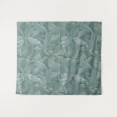 William Morris Akanthusblatt Teal Blau Muster Wandteppich (Vorderseite (Horizontal))