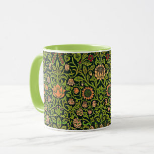 William Morris - Akelei, dunkelgrün, Tasse