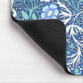 William Morris Algen Blaues Muster Mousepad (Ecke)