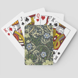 William Morris Algenmuster Florales Vintage-Kunst Spielkarten