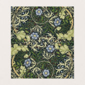 William Morris Algenmuster Florales Vintage-Kunst Visitenkarten (Außenseite Aufgefaltet)