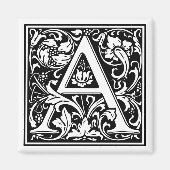 William Morris Alphabet "A" Magnet (Vorne)
