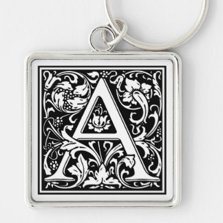 William Morris Alphabet "A" Schlüsselanhänger
