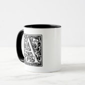 William Morris Alphabet "A" Tasse (Vorderseite Links)