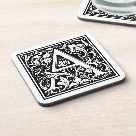 William Morris Alphabet "A" Untersetzer (Linke Seite)