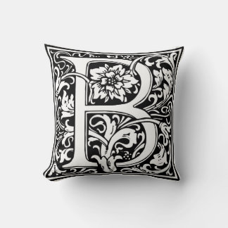 William Morris Alphabet "B" Kissen