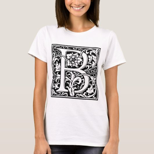 William Morris Alphabet "B" T-Shirt (Vorderseite)
