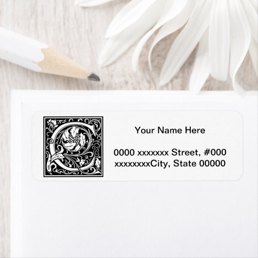 William Morris Alphabet "C" (Insitu)