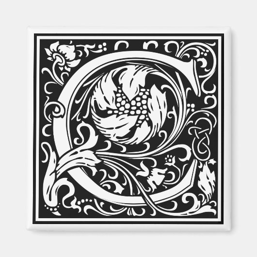 William Morris Alphabet "C" Magnet (Vorne)