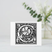 William Morris Alphabet "C" Postkarte (Stehend Vorderseite)