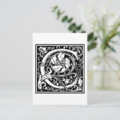 William Morris Alphabet "C" Postkarte (Stehend Vorderseite)