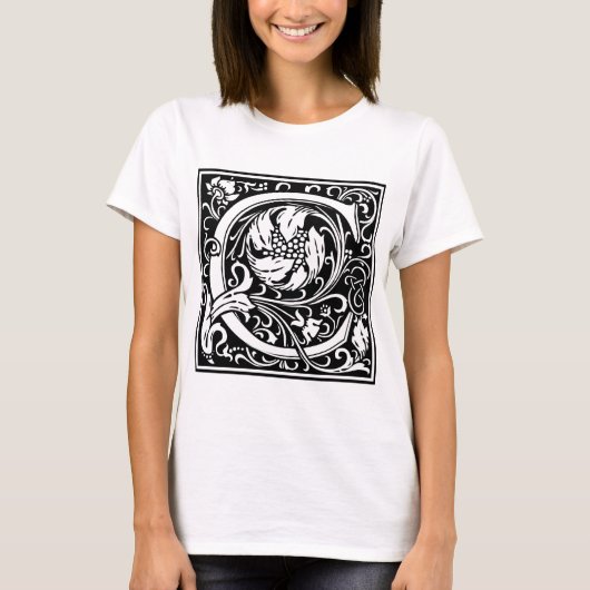 William Morris Alphabet "C" T-Shirt (Vorderseite)