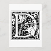 William Morris Alphabet "D" Postkarte (Vorderseite)