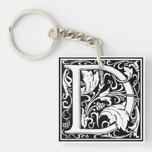 William Morris Alphabet "D" Schlüsselanhänger