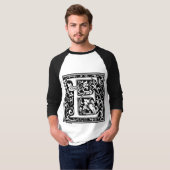 William Morris Alphabet "E" T-Shirt (Vorne ganz)