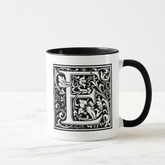 William Morris Alphabet "E" Tasse (Rechts)