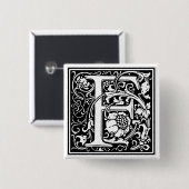 William Morris Alphabet "F" Button (Vorne & Hinten)
