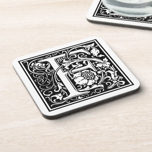 William Morris Alphabet "F" Getränkeuntersetzer (Linke Seite)