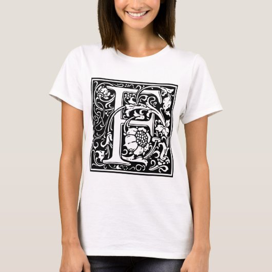 William Morris Alphabet "F" T-Shirt (Vorderseite)